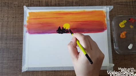 guaj boya tablo nasıl yapılır